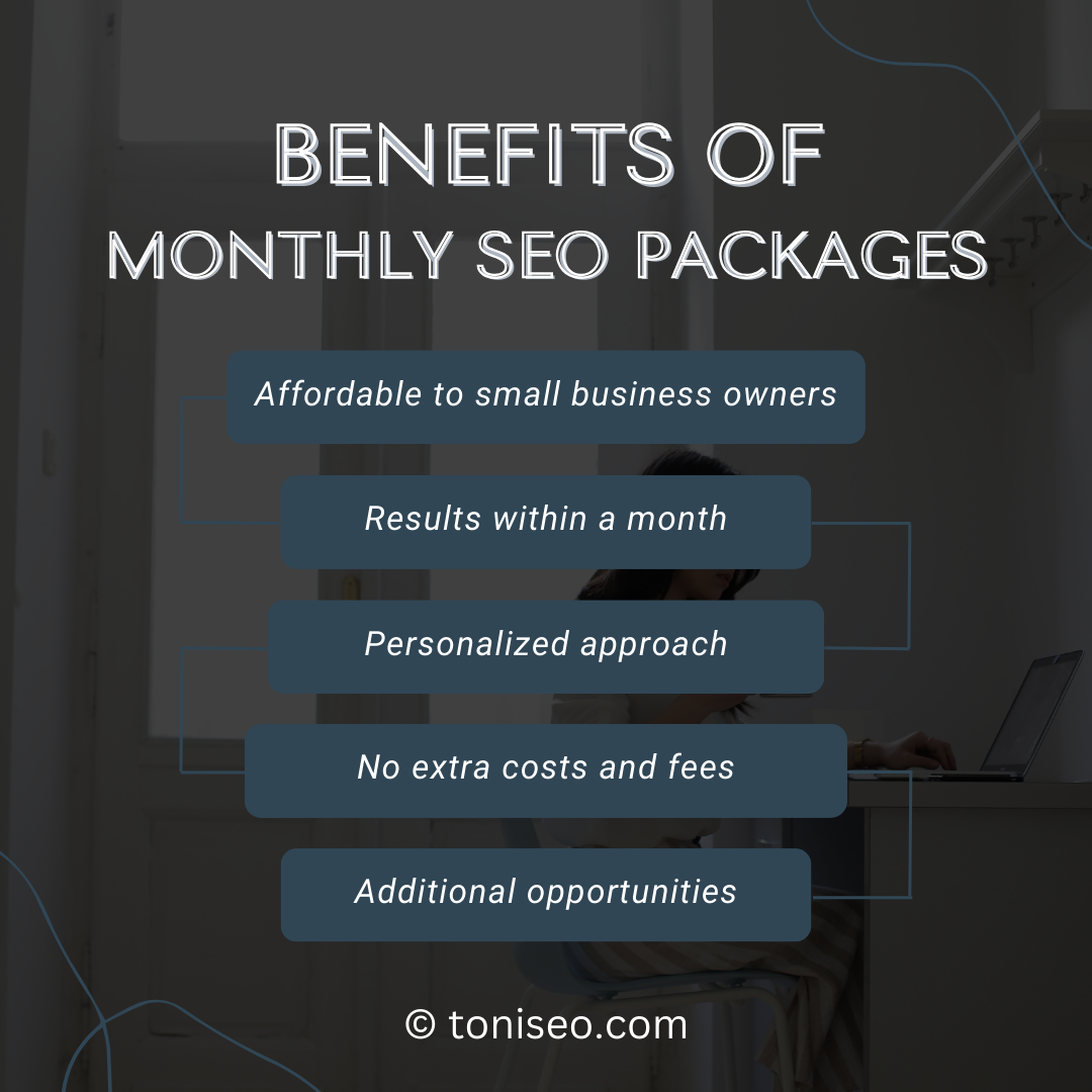 benefits of monthly seo packages toniseo.com